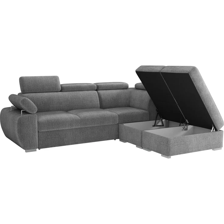 Ecksofa Boston 2RR1P mit Einstellbare Kopfstützen (Farbe: Flow 10, Seite: Links PUFAP+R+1P(65)+2R) – Bild 4