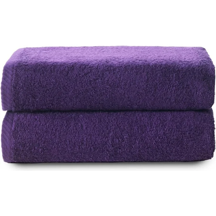 Top Towel - Plus - Große Badetücher - Badetücher - 2 Duschtücher - 100x150 cm 100 % Baumwolle - Lila