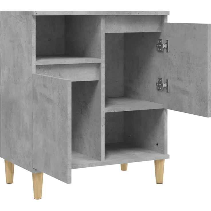 Sideboard, Kommode Betongrau 60 x 35 x 70 cm Holzwerkstoff – Bild 5