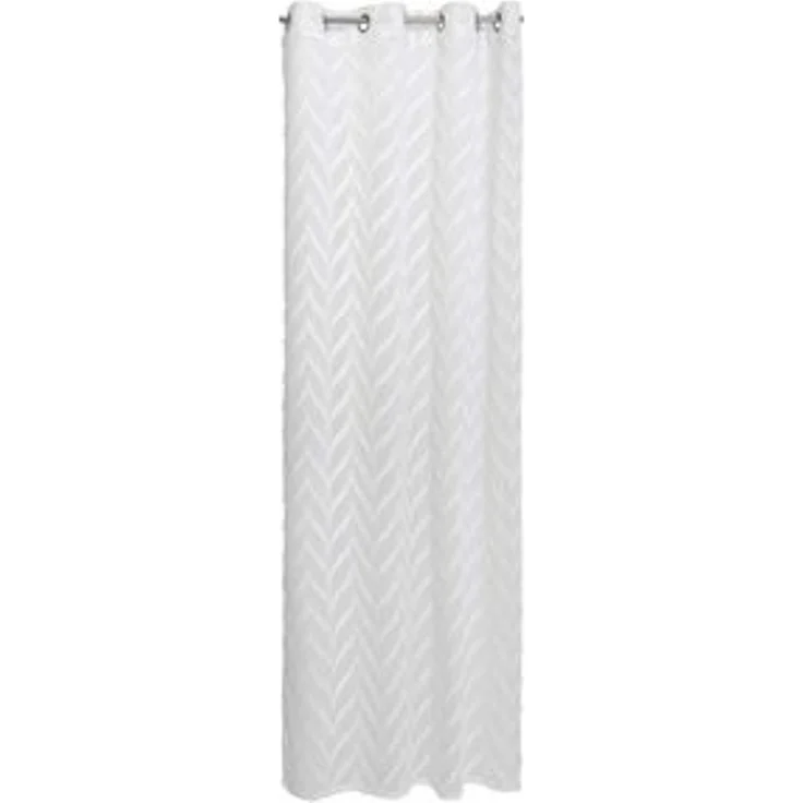 Gözze 'ROMBO' Ösenvorhang, 100% Polyester weiß, 140x245 cm – Bild 4
