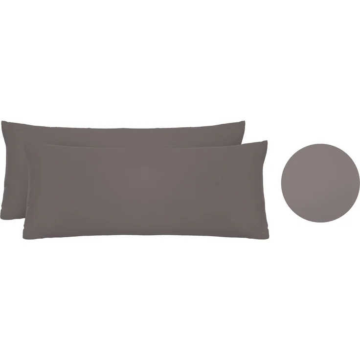biberna Feinjersey-Kissenbezug, 2-teilig, silbergrau, 40x80 cm – Bild 5
