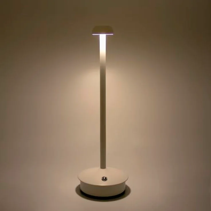 Idena LED Akku-Tischleuchte, mobile Schreibtischlampe in weiß – Bild 5