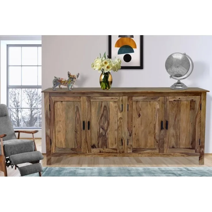 Kommode Rami 200x90x45 aus indischem Sheesham-Massivholz