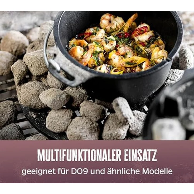 Grillfürst Bratentopf Grillfürst Dutch Oven Einsatz für DO9 - Feuerrost – Bild 5