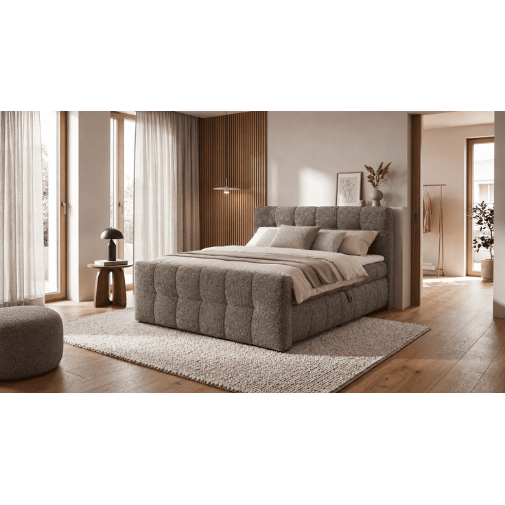 Boxbett Noosa von ED Exciting Design 180 x 200 cm mit Bettkasten – Ravello Flachgewebe