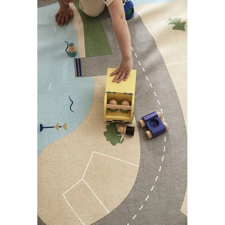 Straßenteppich mit See 130x170 cm | Kid's Concept