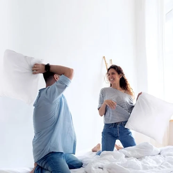 Utopia Bedding 2er Set Kissenfüllung 60x60 cm, Innenkissen Füllkissen Kopfkissen Sofakissen (Weiß) – Bild 6
