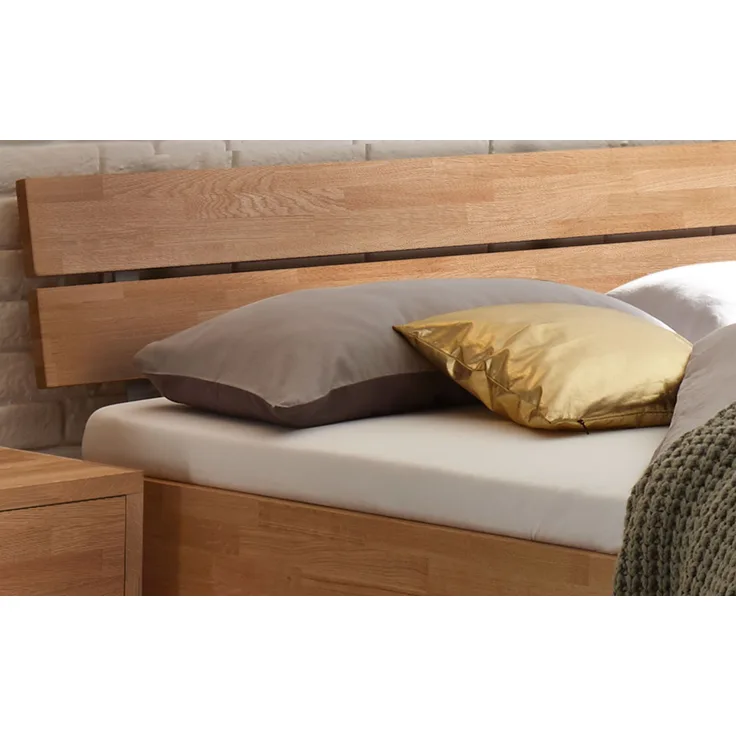 Hasena Trento Ortona Massivholzbett 160x200 Eiche bianco, geölt 20