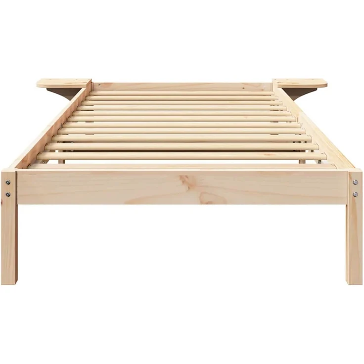 vidaXL Bettrahmen Natur 80 x 200 cm Massives Kiefernholz 873208 – Bild 5
