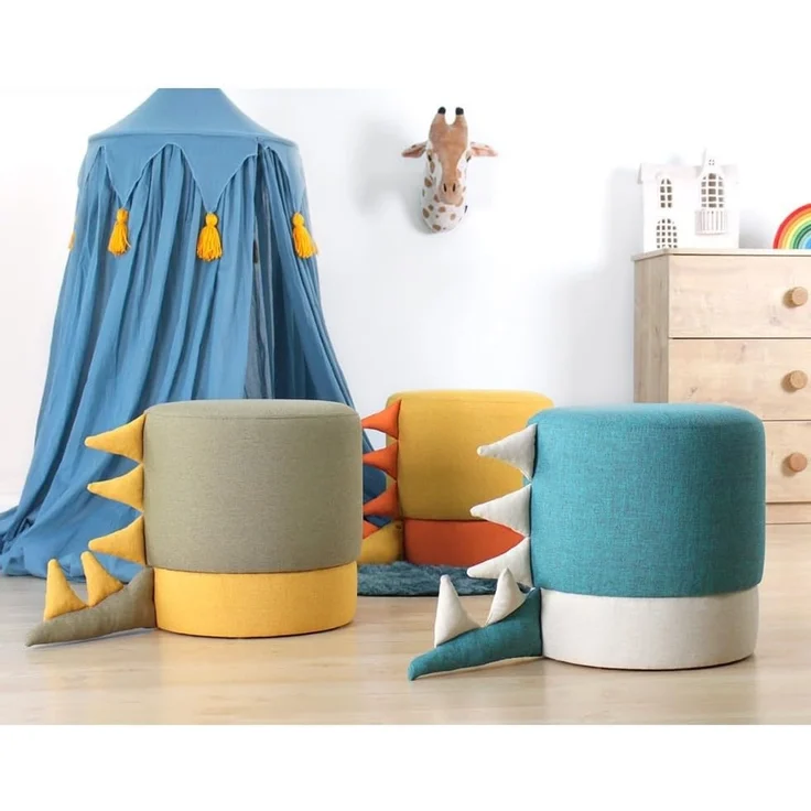 Hanah Home 'Moouv 3339 - Blue' Pouffe, Blau, 37 x 38 x 37 cm – Bild 5