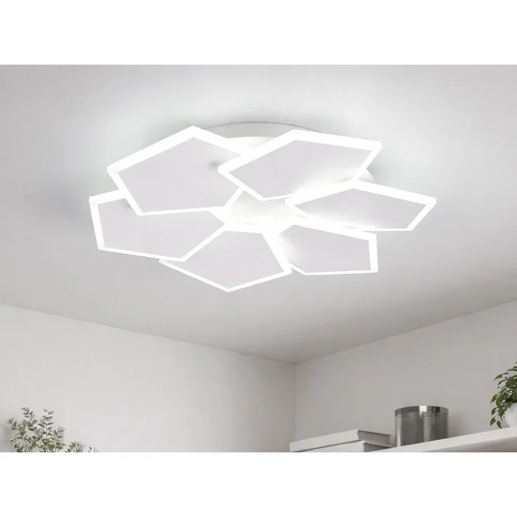 LED Deckenleuchte ZAYA mit Fernbedienung & 3 Lichtfarben, Weiß Ø 50,5cm – Bild 5