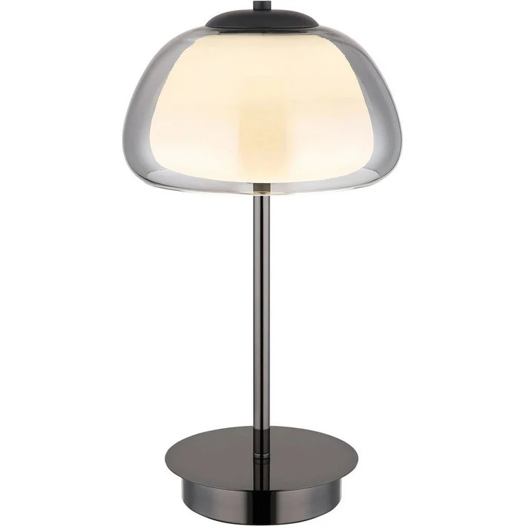 GLOBO LIGHTING LED Tischleuchte AVILA, Dimmfunktion, Memoryfunktion, Nachtlichtfunktion, mehrere Helligkeitsstufen, LED fest integriert, warmweiß - kaltweiß, Nachttischlampe, Flur, Wohnzimmer, Glas – Bild 3