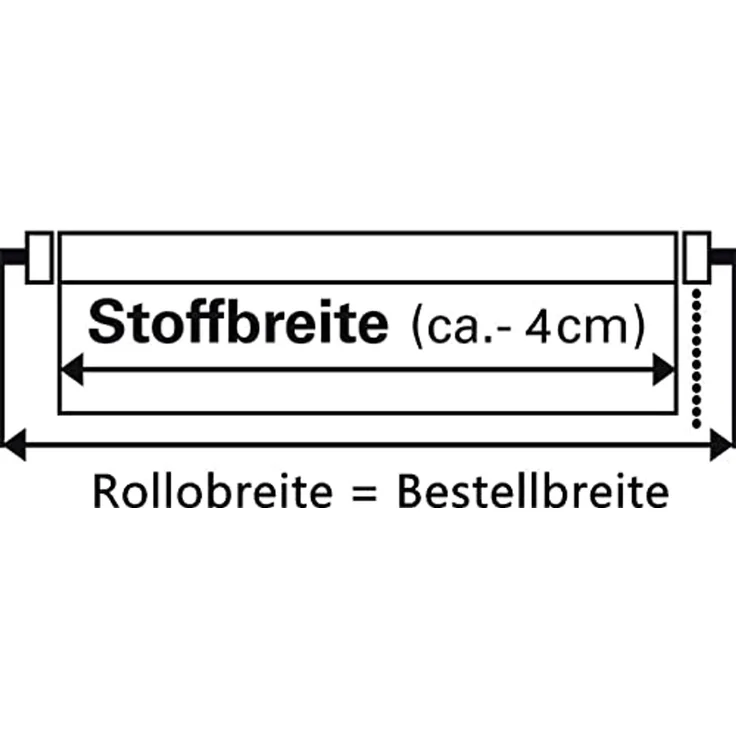 K-Home Klemmfix Doppelrollo Madrid ohne Bohren Schwarz 75x200 cm (B x L) – Bild 5