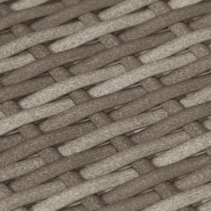 vidaXL 4-tlg. Garten-Sofagarnitur mit Kissen Grau Poly Rattan 3258336 – Bild 9