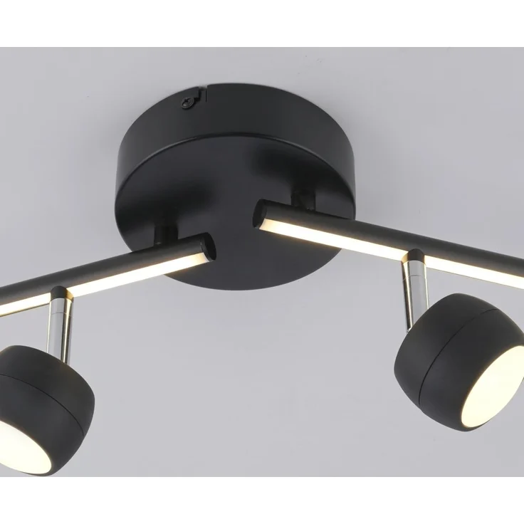 JUST LIGHT 11402-18 JARIK Deckenleuchte 4-flammig schwarz 3000K – Bild 5