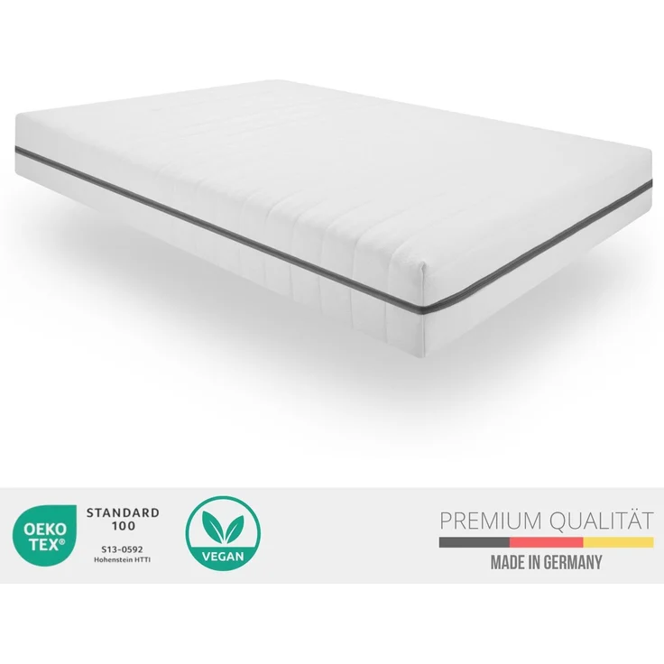 Kaltschaum Matratze 100x200, Höhe 18cm, Orthopädische 7 Zonen Matratze, Härtegrad H3 H4 – Bild 2