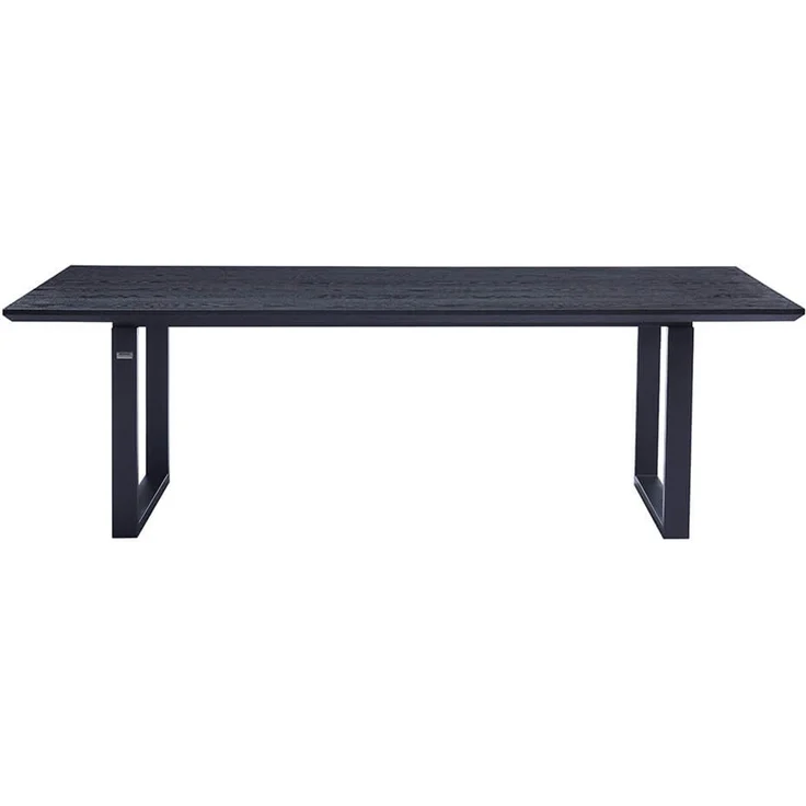 HOME DELUXE Essgruppe Eckig AVENCIA inkl. U-Fuß - 240 x 120 cm Dark Oak 8 Stühle – Bild 6
