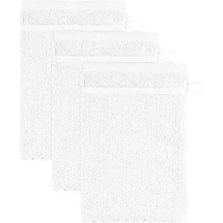 Möve for frottana Waschhandschuh Pearl, Walkfrottier (3-St), mit Perloptik