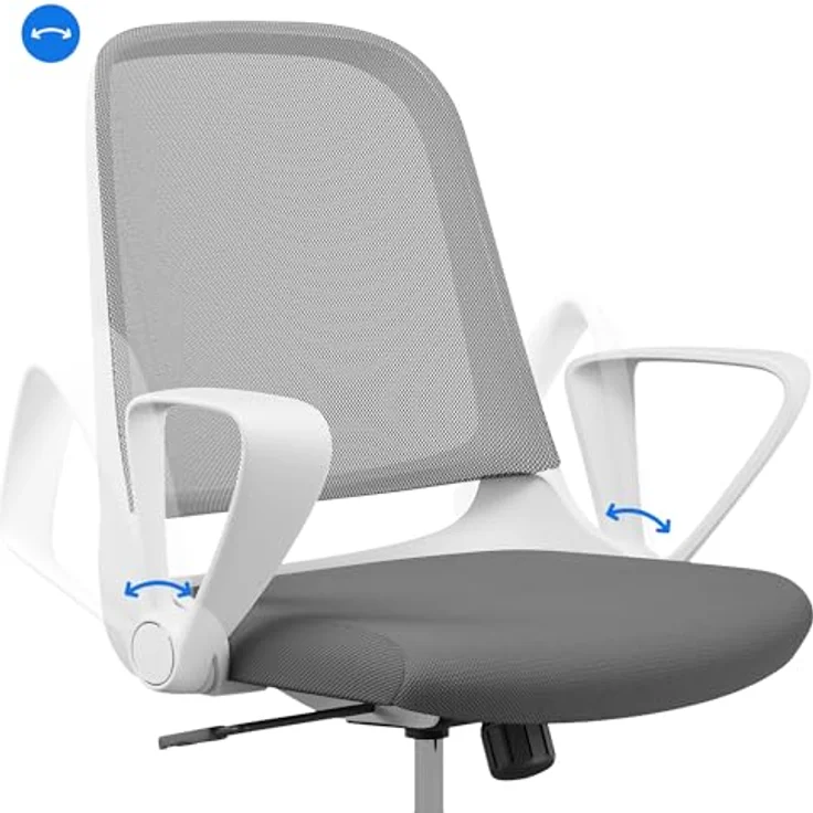 SENSE7 Bürostuhl Sopty mit Wippfunktion, Bürosessel mit verstellbaren Armlehnen, ergonomischer Computerstuhl mit atmungsaktivem Netz, Schreibtischstuhl bis 130 kg, höhenverstellbarer Office Chair – Bild 8