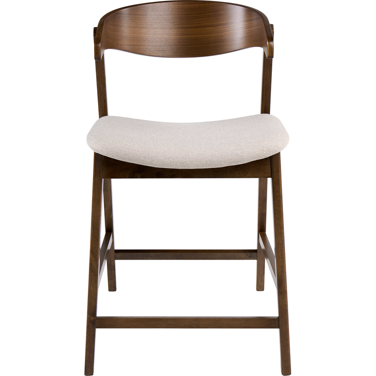 Set mit 2 Barstühlen LILLY Dunkelbraun Beige – Bild 5