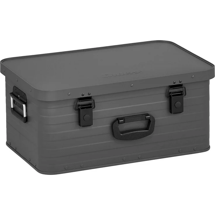 Enders® Alubox Toronto M Grey, 47 Liter, Aluminium Box 1 mm Wandstärke, spritzwasserdicht, stapelbar - Alukiste, Metallkiste, Metallbox mit Deckel - verwendbar als Transportbox, grau #3886 – Bild 1
