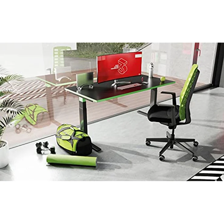Interstuhl Bürostuhl Pure Active Edition, ergonomischer Drehstuhl mit Smart-Spring Technologie, 1D-Armlehne, Grün | Schwarz, Made in Germany – Bild 2