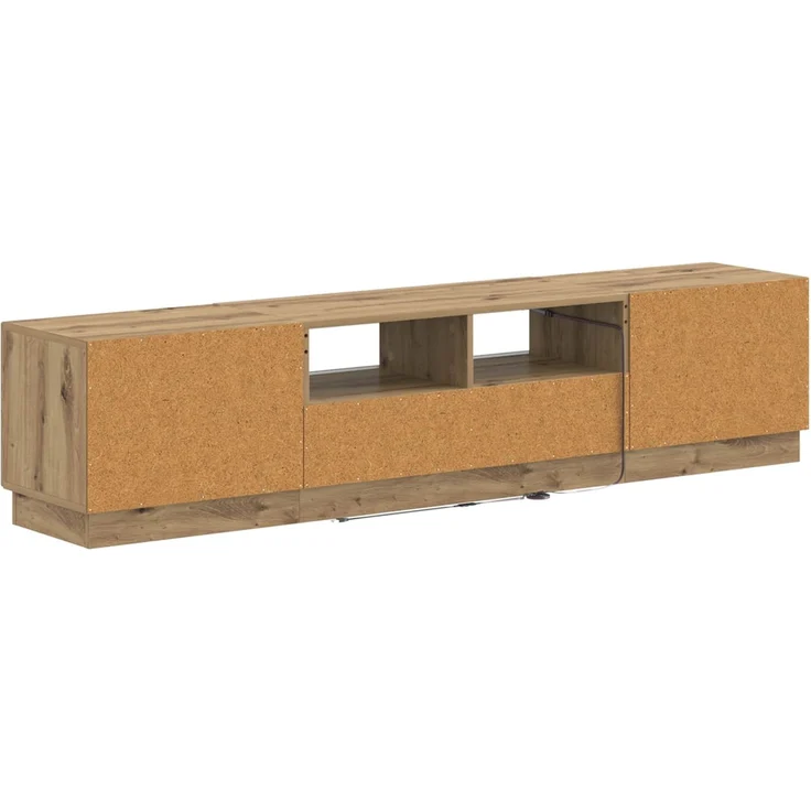 vidaXL LED-TV-Schrank HOORN 3 stk. Artisan-Eiche Holzwerkstoff 3416852 – Bild 6