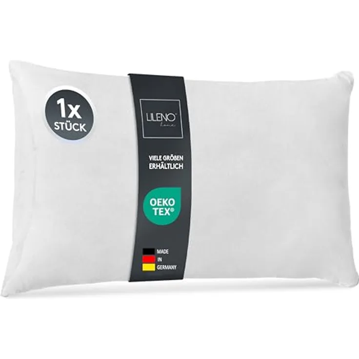 LILENO HOME Kissenfüllung 50x70 cm, Pralle Füllung für Couch- und Dekokissen, Wolkenweich & Hygienisch, Oeko-Tex Klasse 1, Made in Germany