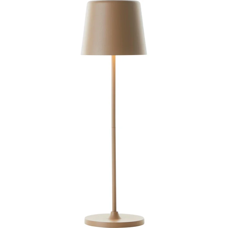 Brilliant Lampe Kaami LED Außentischleuchte 37cm cappuccino matt Metall/Bambus gold 2 W LED integriert – Bild 3