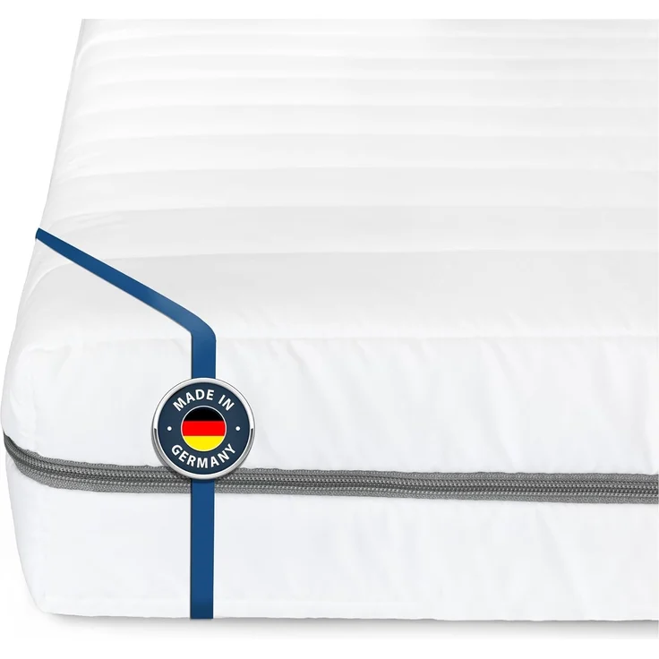 BMM Matratze 100x190 cm Klassik XXL Härtegrad H3 fest/Kaltschaummatratze Öko-Tex Zertifiziert/ergonomische 7 Zonen Matratze Höhe 12 cm/Matratzen produziert in Deutschland
