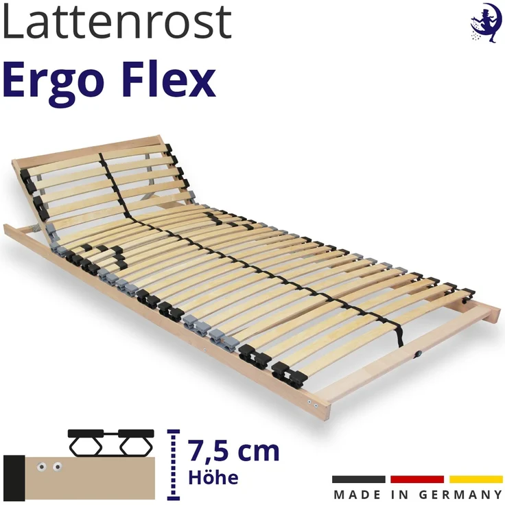 Mister Sandman Federholzrahmen Lattenrost Buche 140×200 cm – 7 Zonen, verstellbares Kopfteil, ergonomisch & atmungsaktiv, LGA-zertifiziert – Bild 6