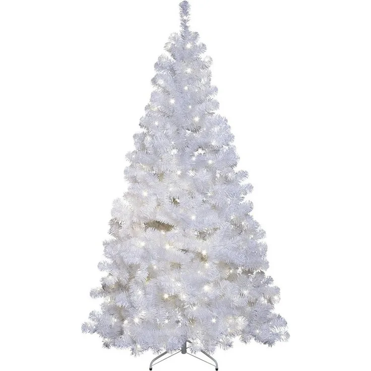 Star Trading 608-12 Weihnachtsdekoration CHRISTBAUM OTTAWA LED 260X0,064W Kunststoff weiss H:210cm Ø120cm IP44