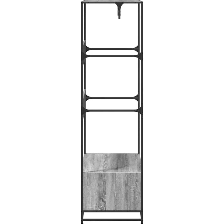 vidaXL Kleiderständer Grau Sonoma 90x50x180 cm Holzwerkstoff 849297 – Bild 4