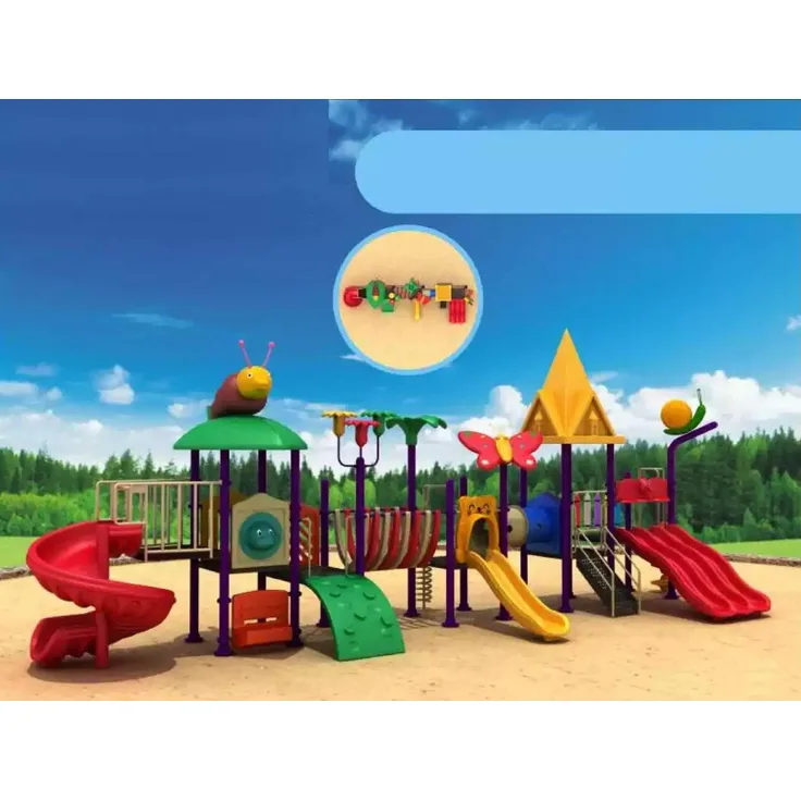 Xlmoebel Spielturm Dschungelspielplatz mit Rutsche, Schaukel und Klettermöglichkeiten, bunt, Hergestellt in Europa
