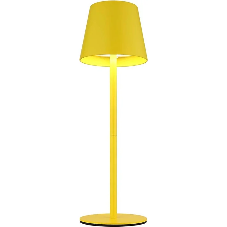 LED Tischlampe, gelb, Akku, CCT, Touchdimmer, Flaschenaufsatz – Bild 5