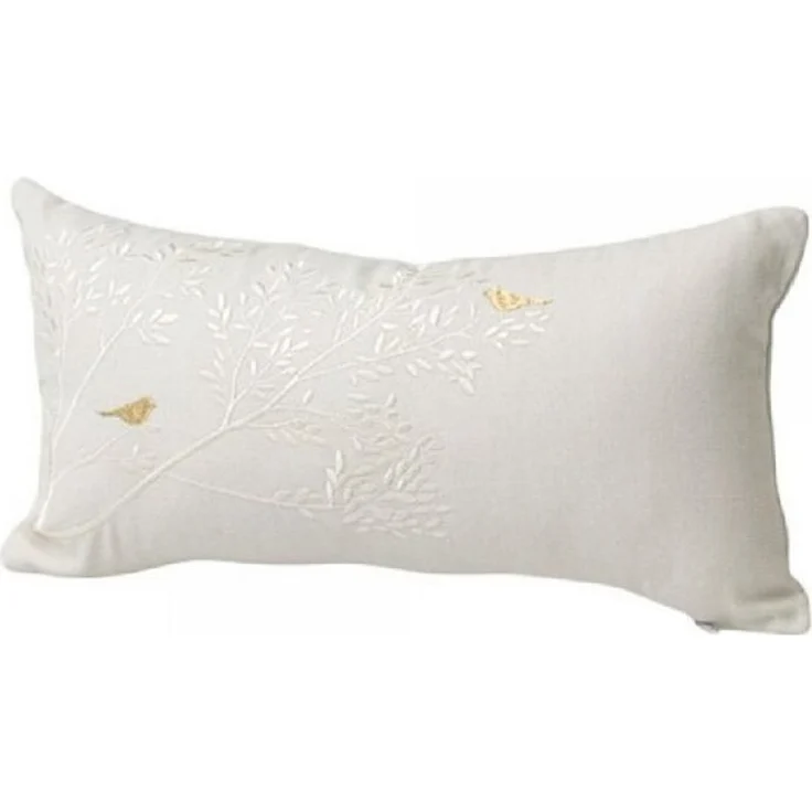 Räder Kissenhülle Design Traumkissen Porzellangeschichten Goldvogel Beige (33x17cm) – Bild 4