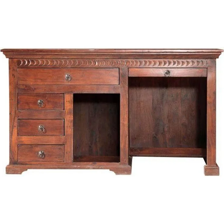 Schreibtisch Akazie 140x64x80 nougat lackiert OXFORD #511