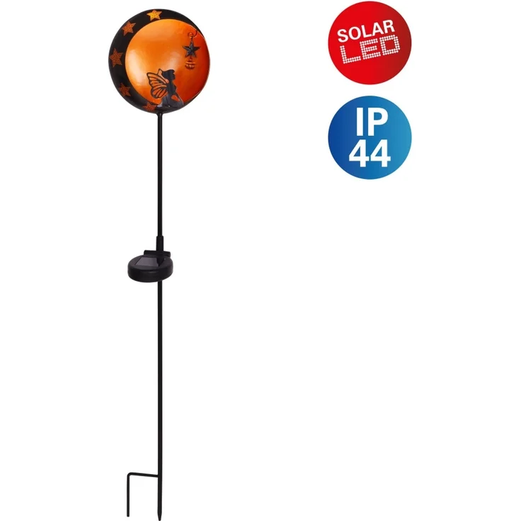Näve Solar-Gartenleuchte LED mit Dämmerungssensor Elfe 84 cm schwarz – Bild 1