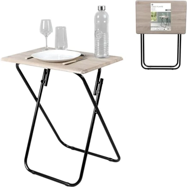 Urban Living PRAKTIK 40 x 60 x 71 cm Klapptisch Beistelltisch 37768 – Bild 4