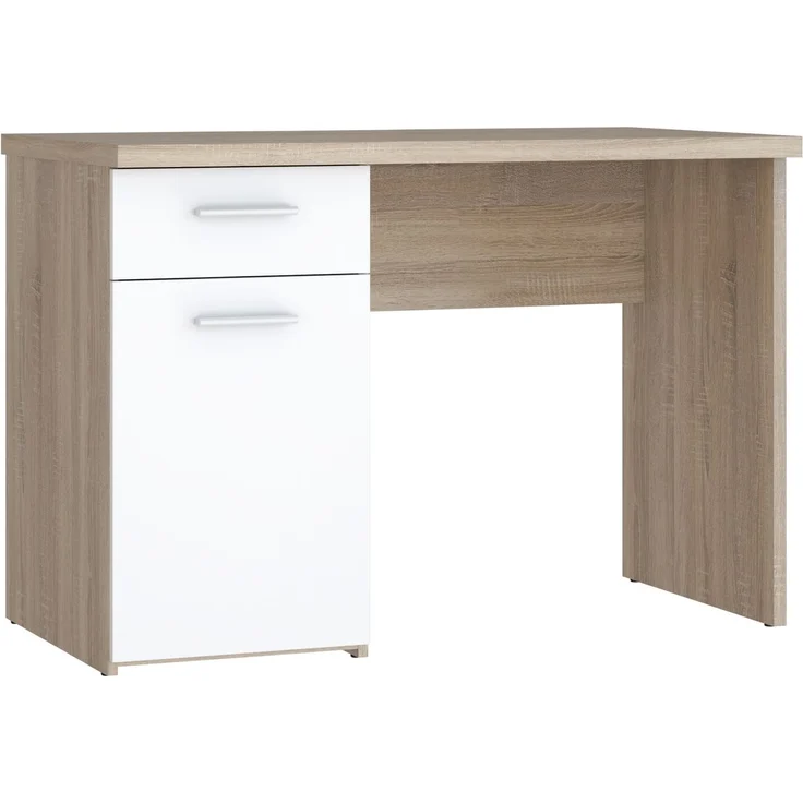 Schreibtisch >WINNIE> Sonoma Eiche Dekor / weiss - 110x76,3x60cm B/H/T – Bild 4
