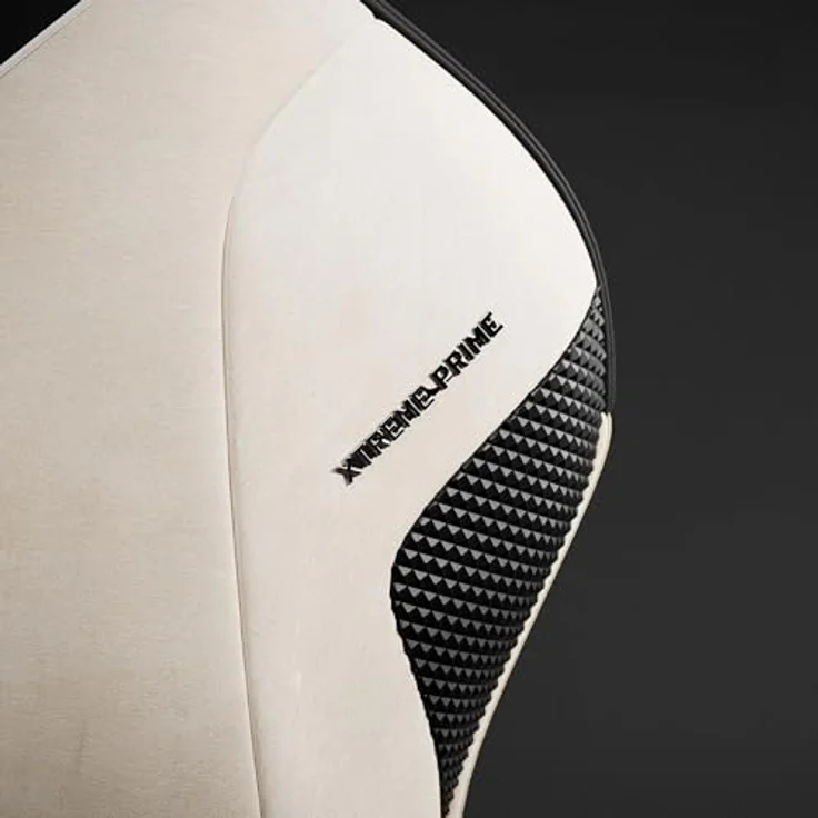 Diablo Gaming Stuhl Stoff X.One Prime Gamer Stuhl Ergonomisch mit Magnetische Kopfstütze und Kühlender Sitz Robuste Metallbasis, Höhenverstellbare Armlehnen Pc Stuhl, Gaming Chair 140 kg Desert Storm – Bild 8