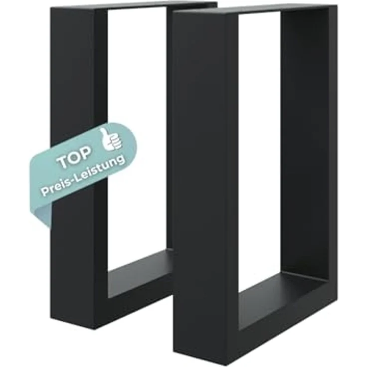 HAGO Tischbein HAGO24 Bankgestell & Tischgestell Grau 30x43cm robuste Tisch & Bank – Bild 1