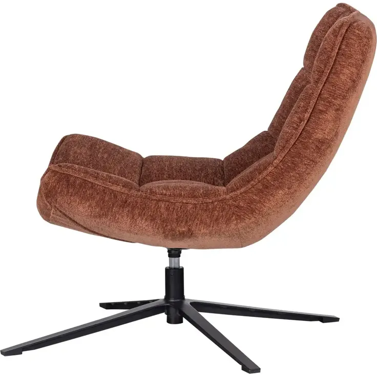 Drehsessel Maudi - Chenille-Stoff Braun – Bild 4