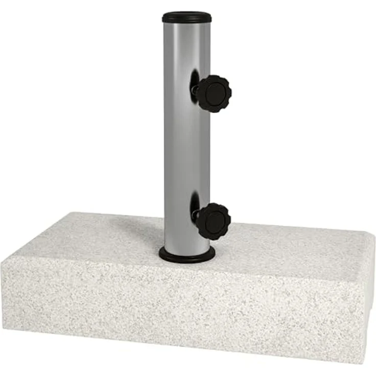 Outsunny Schirmhalter 25kg Sonnenschirmständer für Ø 32/38/48 mm Stange, für Stöcke bis Ø 48 mm, Sonnenschirmfuß, 1 tlg, Ständer für Halbrund Sonnenschirm – Bild 1