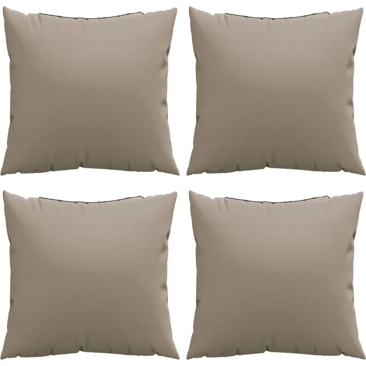 vidaXL Sofakissen 4 Stk. Taupe 50x50 cm Stoff 360389 – Bild 4