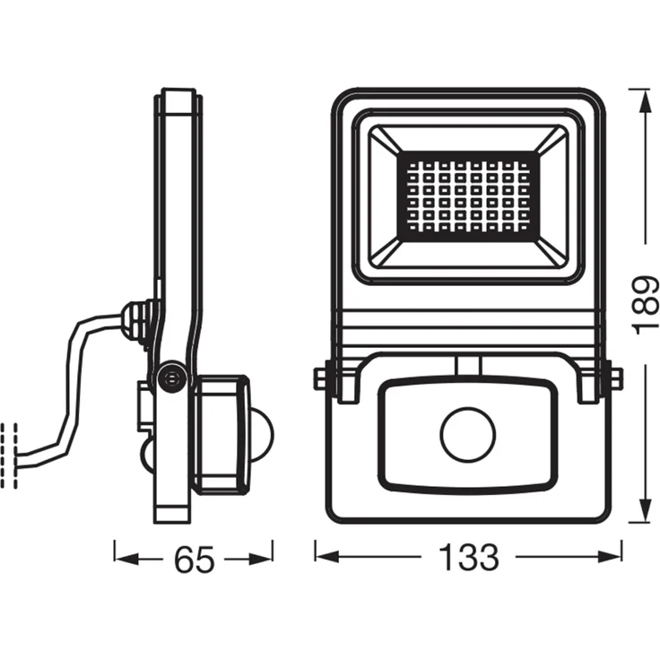 Osram ENDURA FLOOD PC 30W LED-Fluter mit Sensor, 3000K warmweiß, 3000 Lumen, IP44 weißes Flutlicht IR-Sensor, Lux-Einstellung 2-1000 – Bild 3