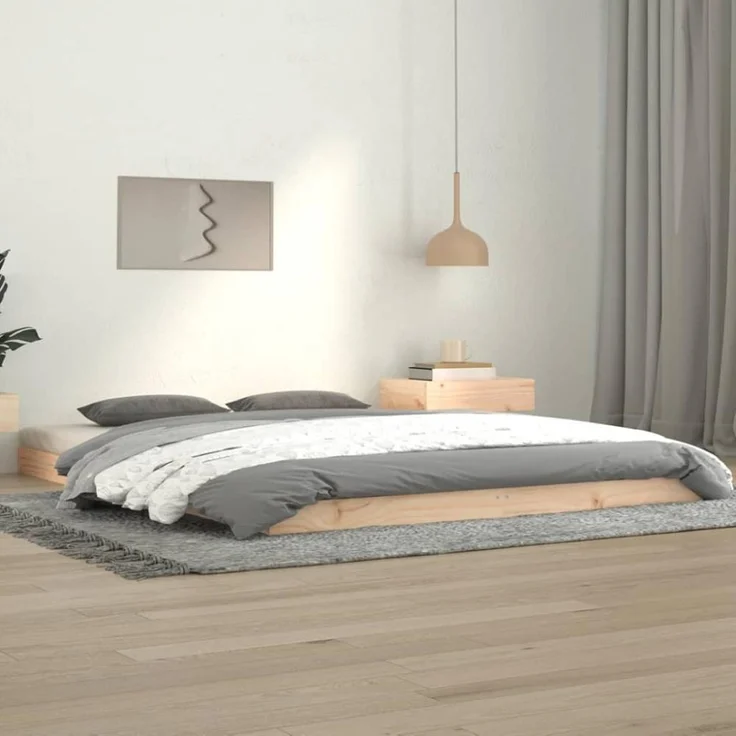 vidaXL Massivholzbett 140x190 cm Kiefer [823464] – Bild 1