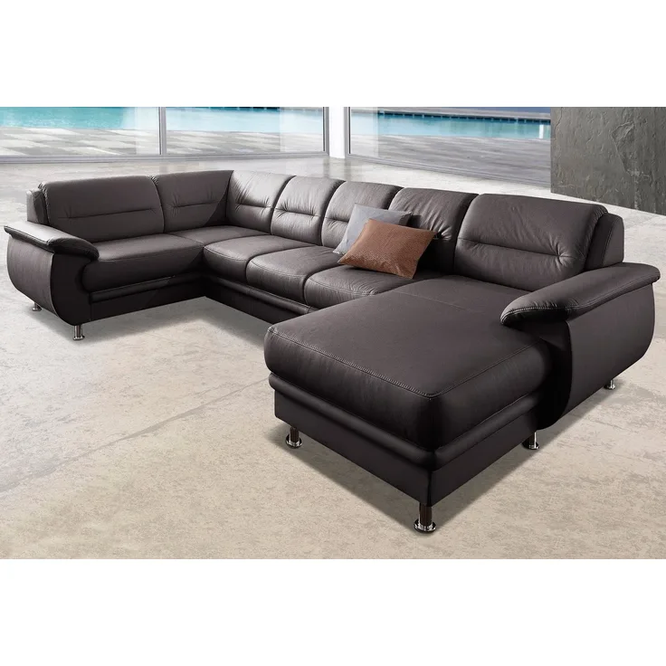 sit&more Wohnlandschaft Mailand U-Form, wahlweise mit Bettfunktion, frei im Raum stellbar