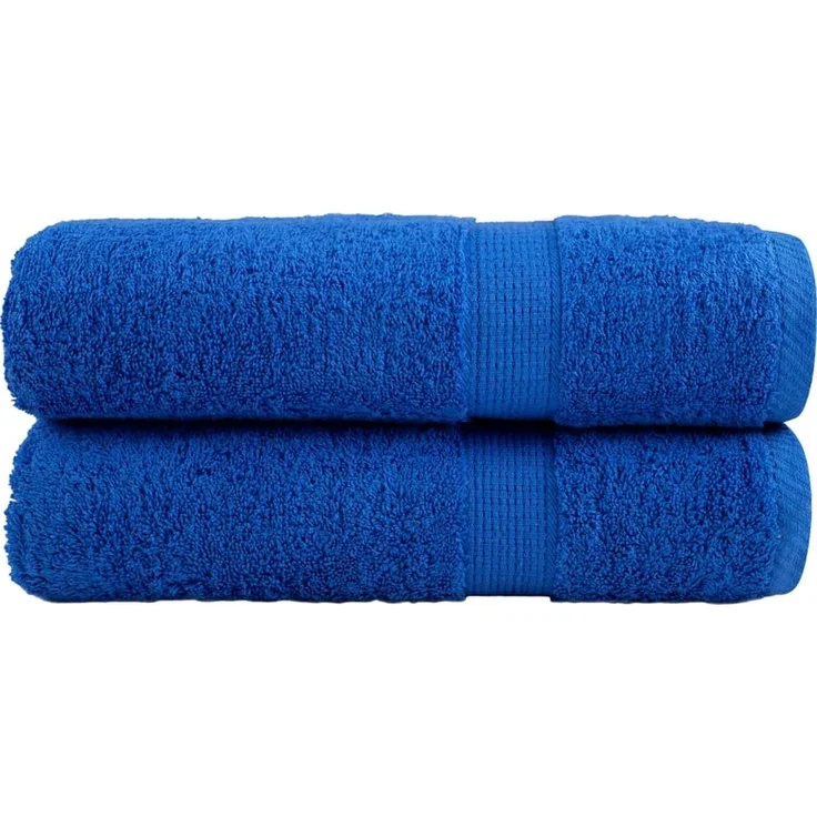 vidaXL Premium Handtücher SOLUND 2 Stk. Blau 50x100 cm 600 g/m² 137185 – Bild 1