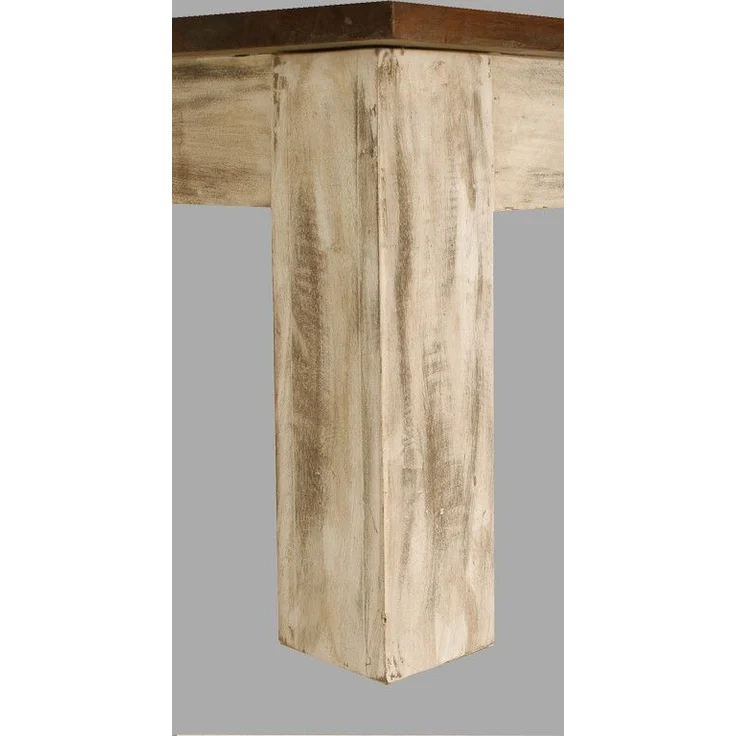 Couchtisch Mango / Akazie 110x60x45 weiß gewachst CASTLE-ANTIK #245 – Bild 5
